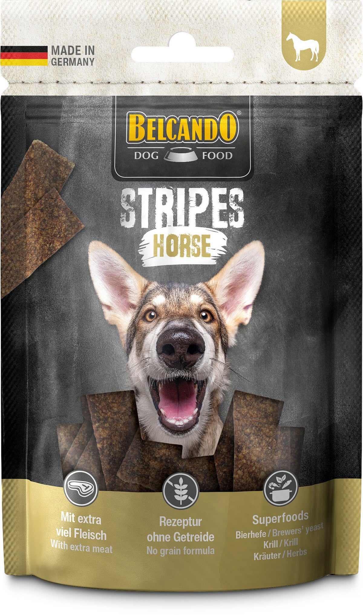 BELCANDO SNACKS Stripes Horse 8×70 gr
