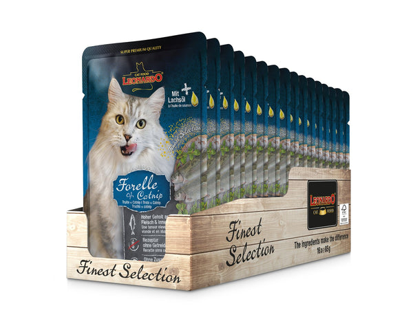 Leonardo Gato Menu De Trucha & Menta De Gato 16X85Gr