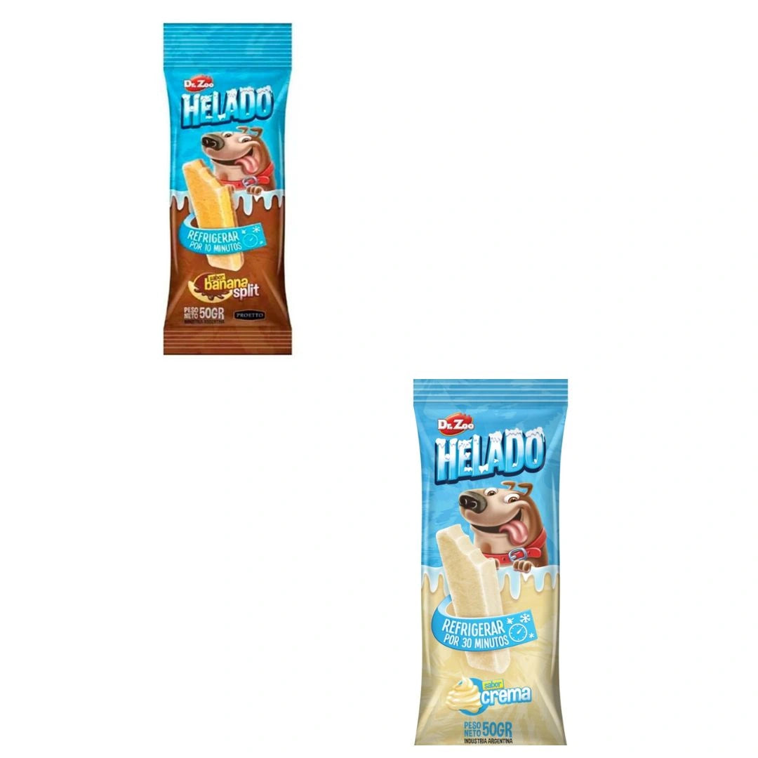 DR. ZOO HELADOS 12X CREMA 12X BANANA SPLIT