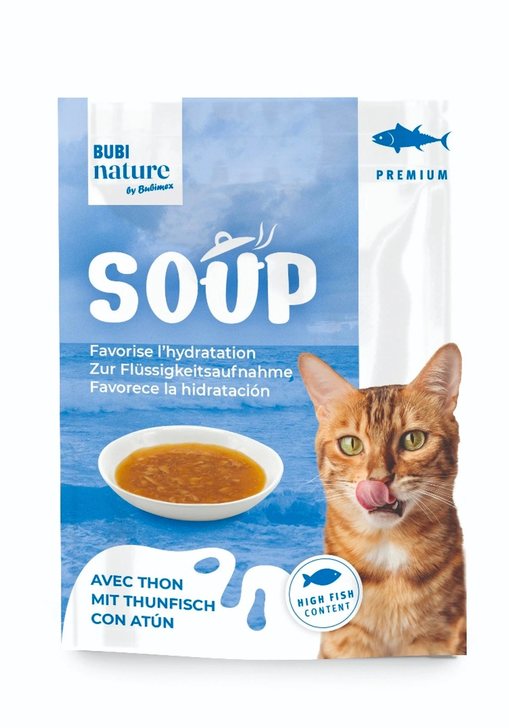 Bubi Nature Gato Sopa Atún 135gr