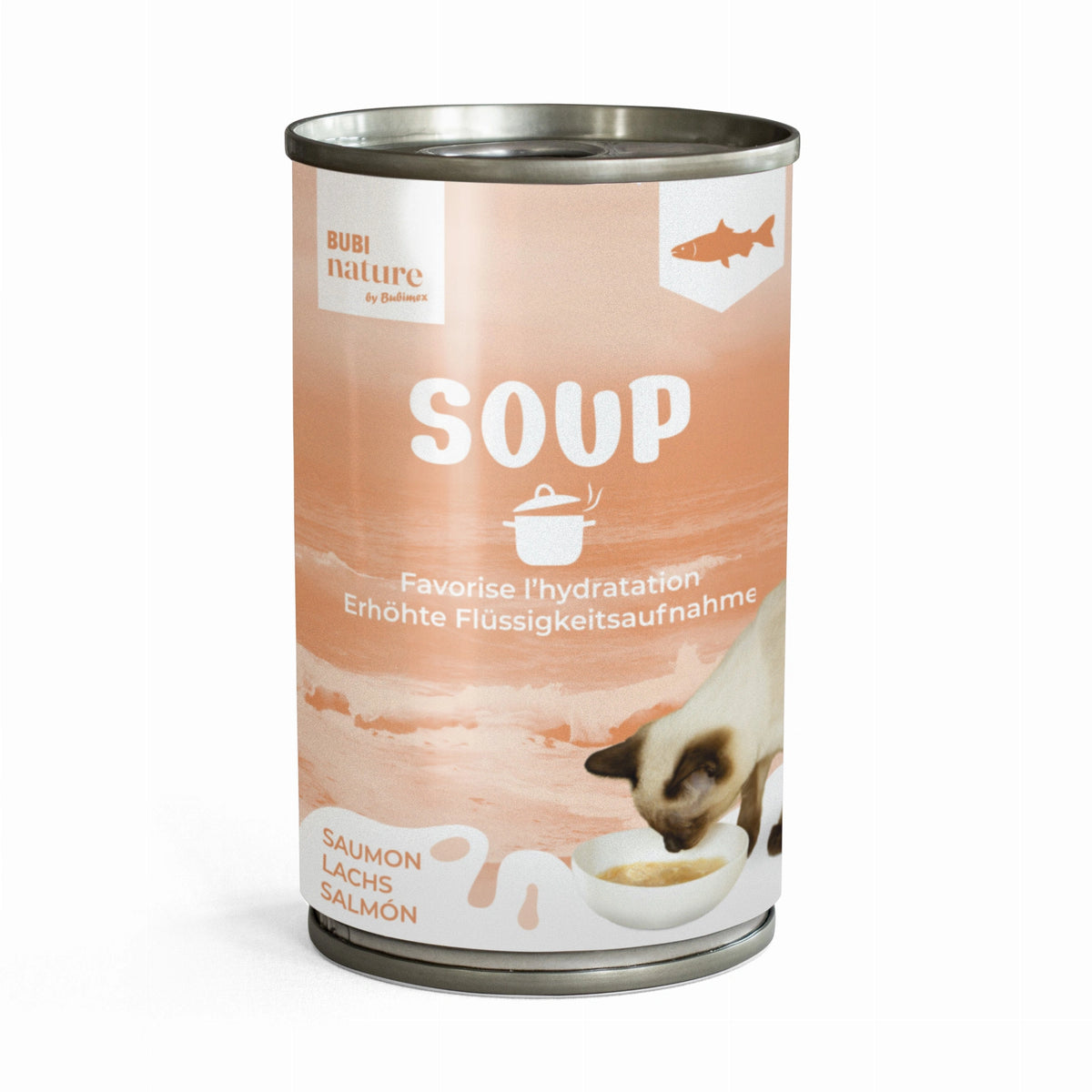 Bubi Nature Gato Sopa Salmón 135gr
