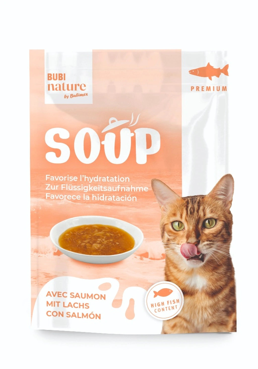 Bubi Nature Gato Sopa Salmon 12x50gr