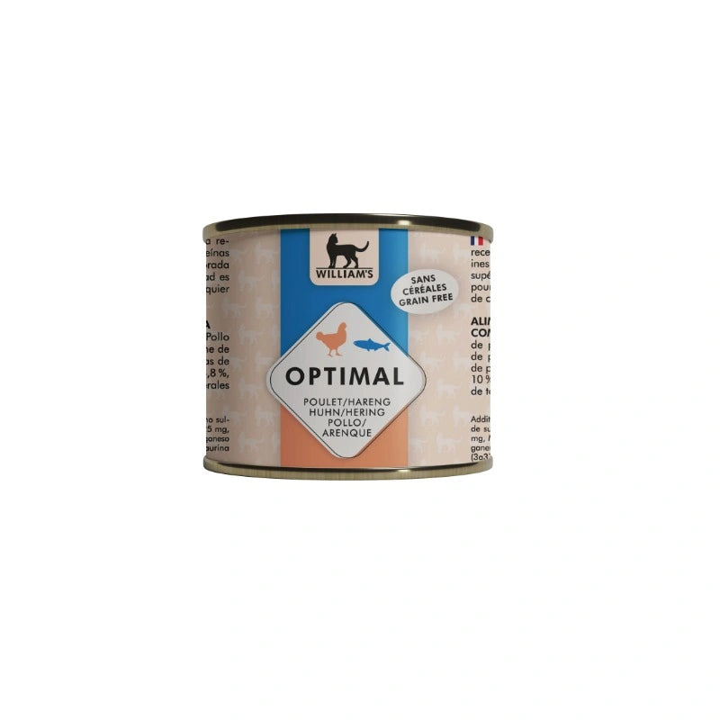 Optimal Gato Pollo Y Arenque 6x200gr
