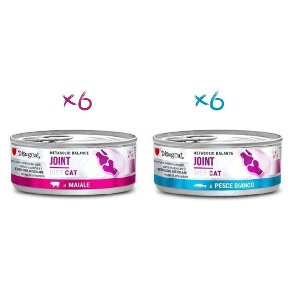 Disugual Joint Gato Pack 12X85Gr Varios Sabores: Cerdo Y Pescado Blanco