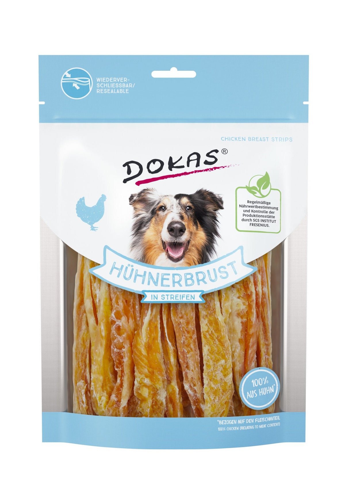 DOKAS Tiras pechuga pollo 8×250 gr