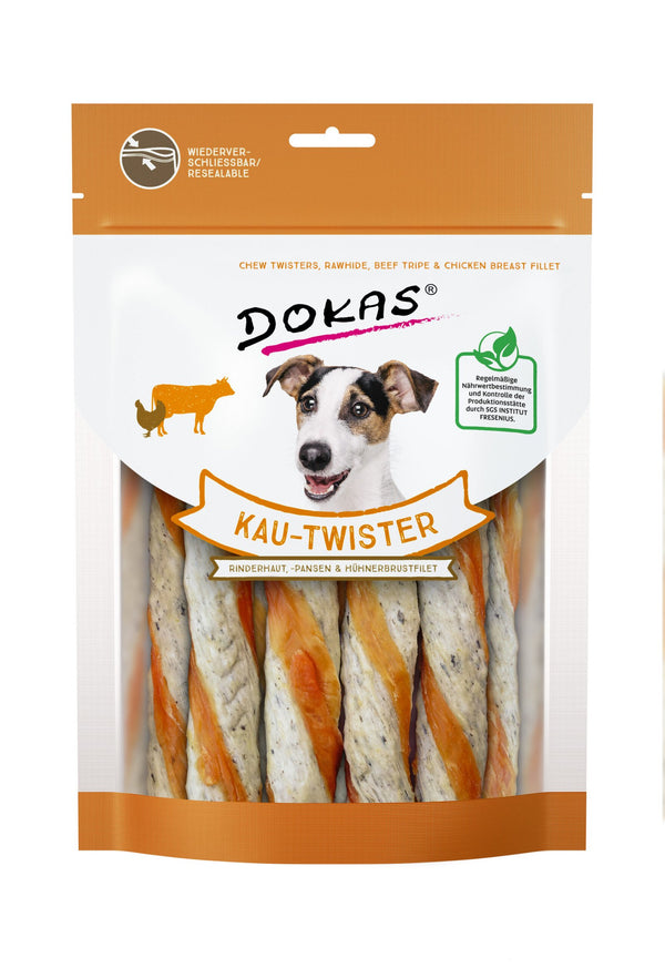 Dokas Twister De Piel De Vaca, Tripas Y Pechuga De Pollo 9×200 Gr