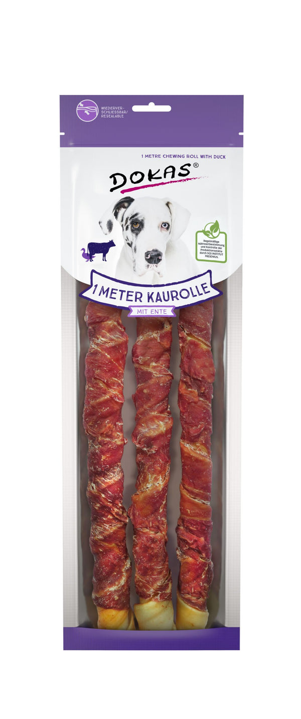 Dokas Rollito Masticable 1 Metro Con Pato 8X315Gr