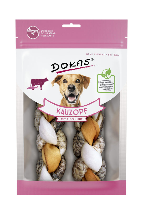 Dokas Trenza De Buey Con Piel De Pescado (2 Pcs) 8×120 Gr