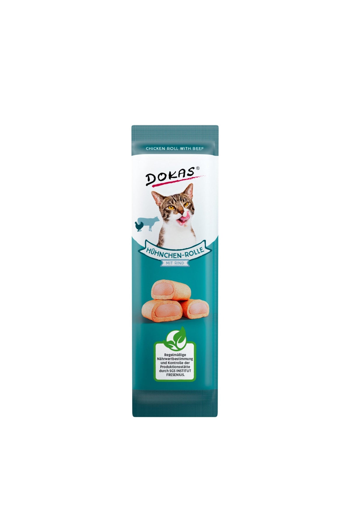 DOKAS Gato rollo de pollo con ternera 32x10gr