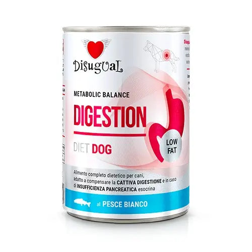 Disugual Dieta Perro Digestion Low Fat Pescado Blanco 6X400Gr