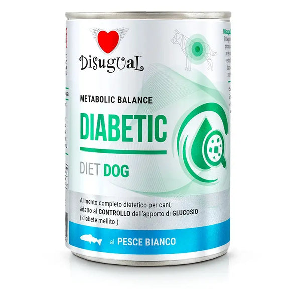 Disugual Dieta Perro Diabético Pescado Blanco 6X400Gr
