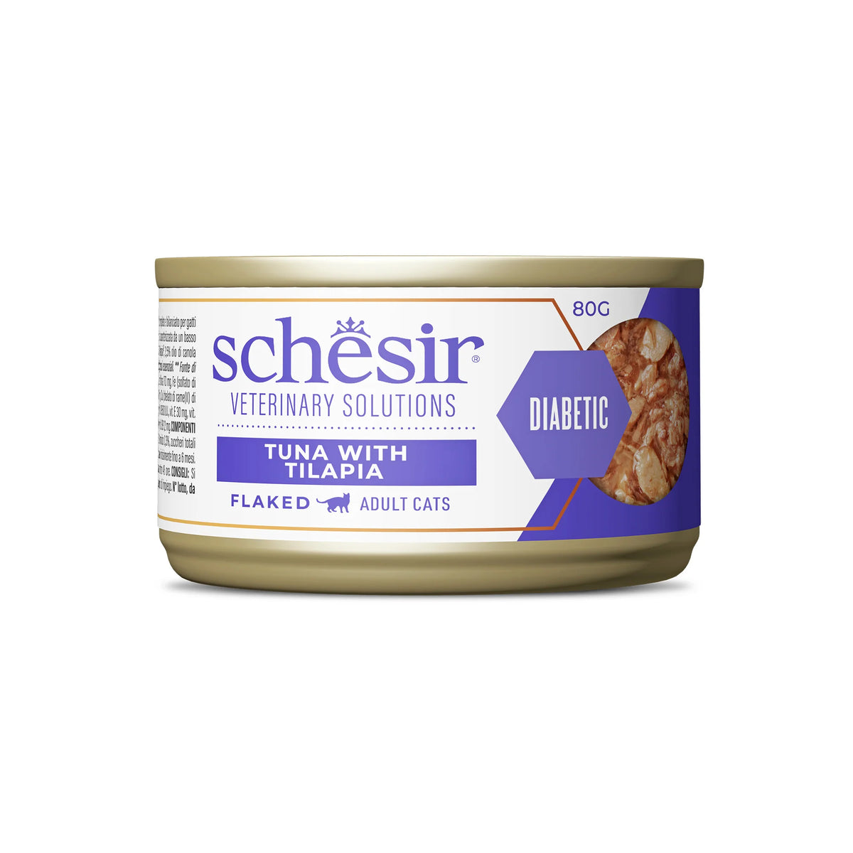 SCHESIR DIETA GATO DIABÉTICO ATÚN CON PESCADO BLANCO 8X80GR