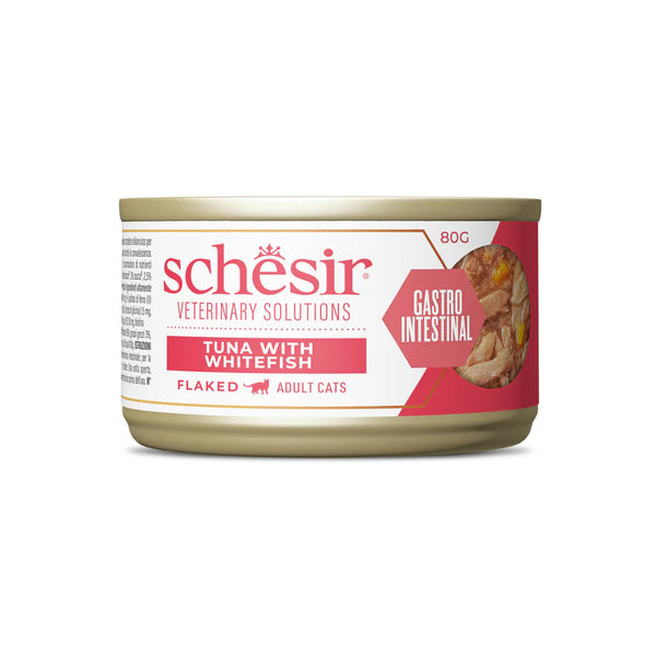 Schesir Dietaa Gato Gastrointestinal Atún Con Pescado Blanco 8X80Gr