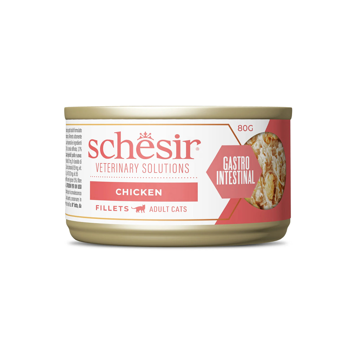 SCHESIR DIETA GATO GASTROINTESTINAL FILETES DE POLLO 8X80GR