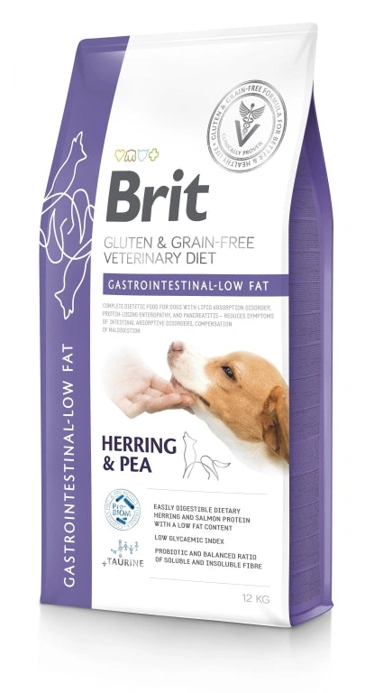 BRIT PIENSO PERRO VETERINARIO DIETA GF GASTROINTESTINAL-LOW FAT 12KG
