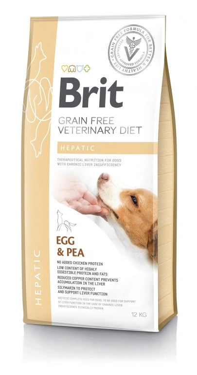 BRIT PIENSO PERRO VETERINARIO DIETA GF HEPATIC 12KG