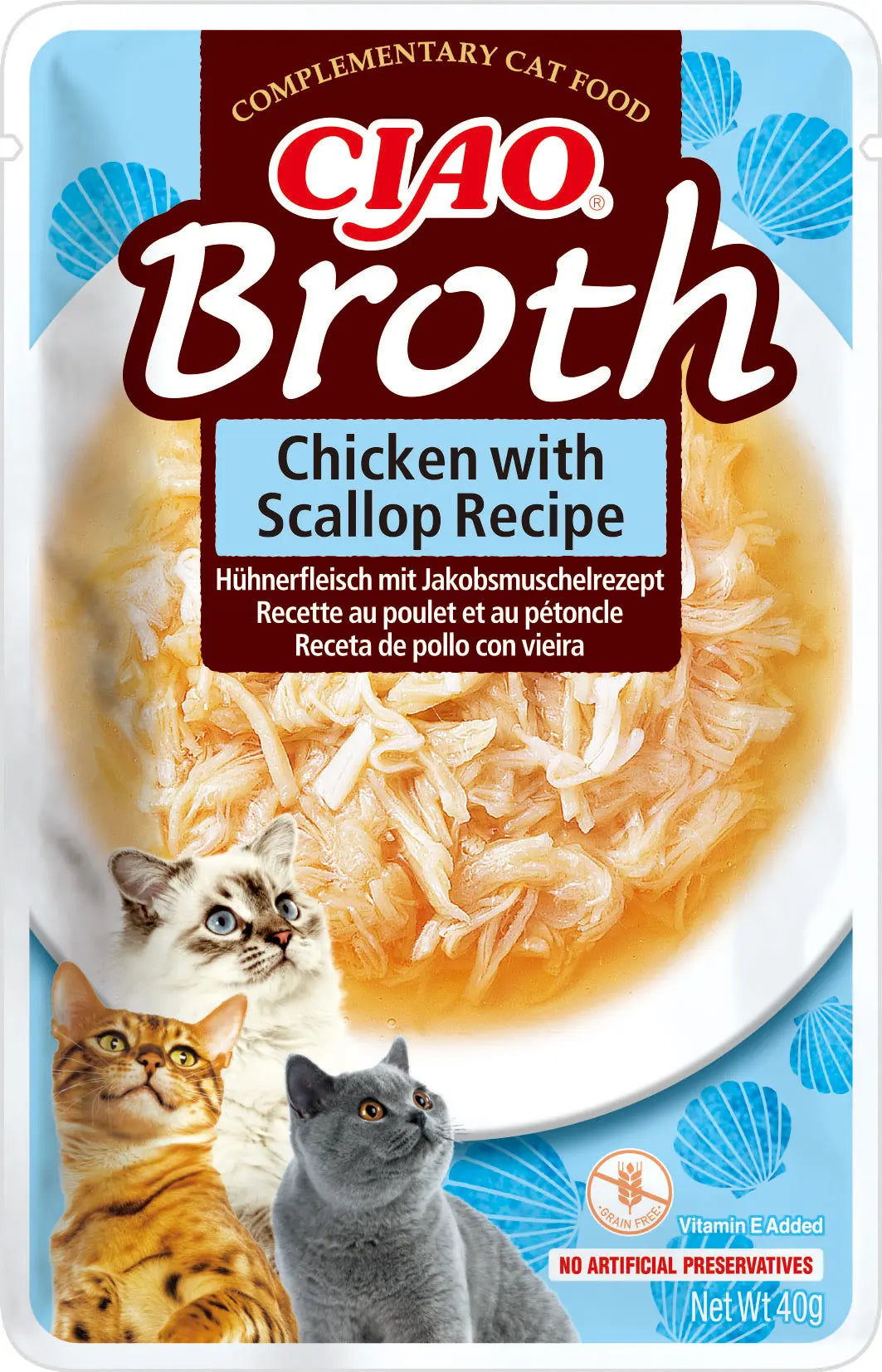 CHURU CAT BROTH POLLO CON VIEIRA 12X40GR