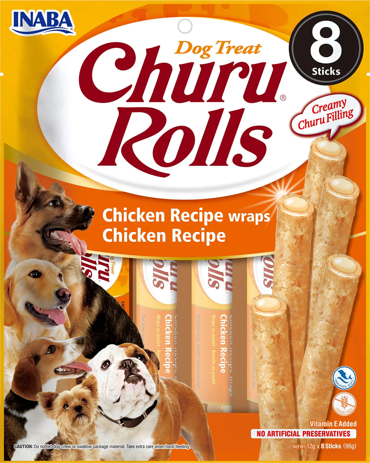 CHURU DOG ROLLS RECETA DE POLLO