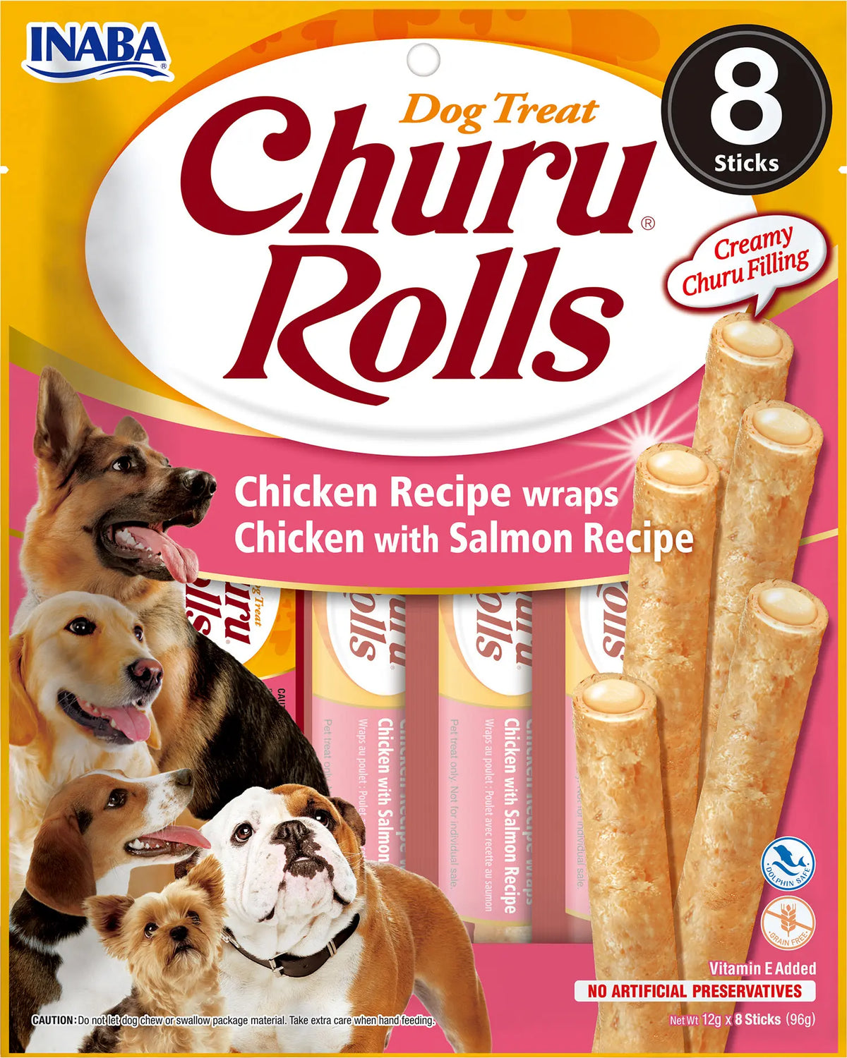 CHURU DOG ROLLS RECETA DE POLLO