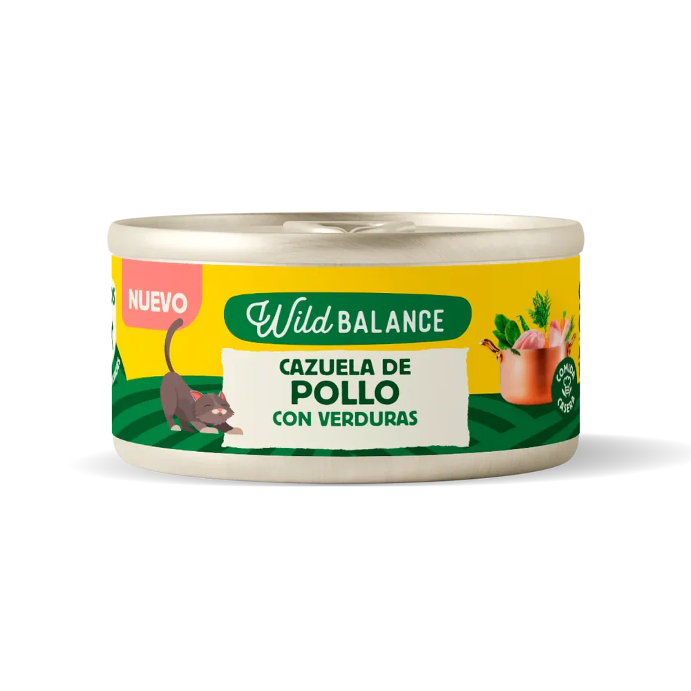 WILD BALANCE GATO RECETAS DEL CHEF CAZUELA DE POLLO 80GR