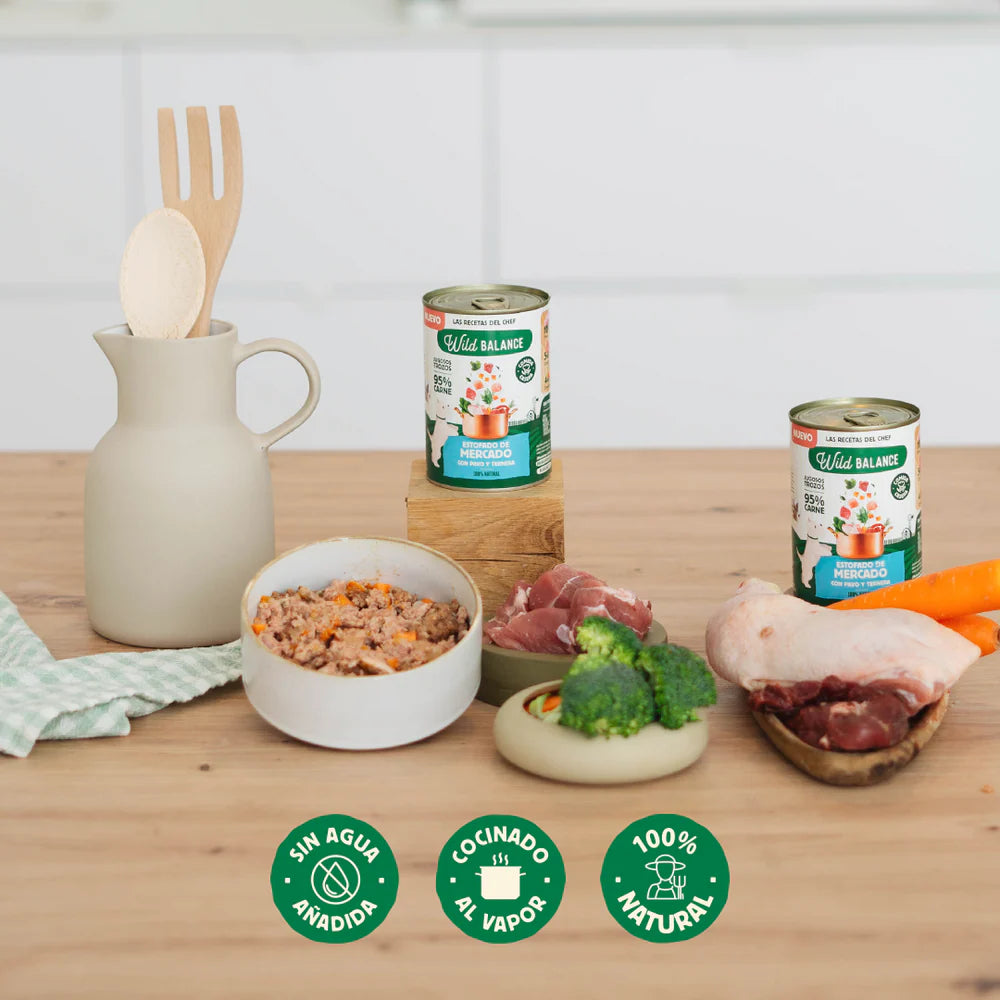 WILD BALANCE PERRO RECETAS DEL CHEF PAVO Y TERNERA 400GR