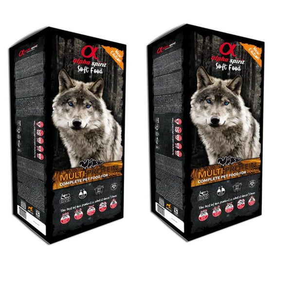 Alpha Spirit Perro Multiprotein Semihumedo Caja 2X9Kg