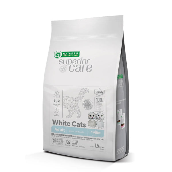 Nature’S Protection White Gato Adulto All Breed Gf Arenque 1,5Kg