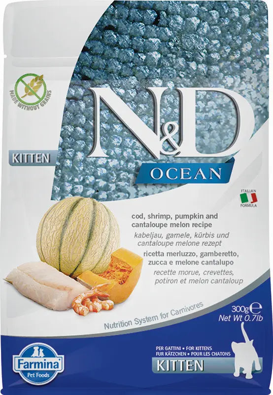 Farmina Nd Gato Kitten Ocean Bacalao Calabaza 300Gr