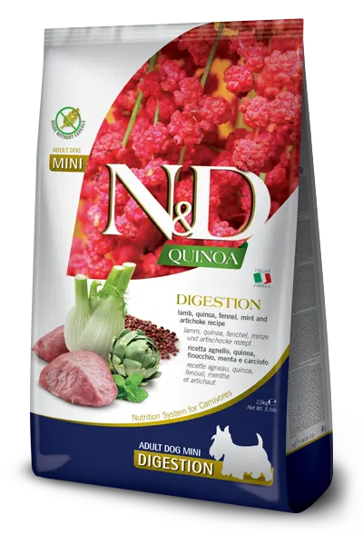 FARMINA ND PERRO QUINOA DIGESTION CORDERO MINI 800GR