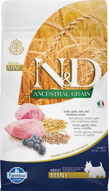 FARMINA ND PERRO ANCESTRAL MINI CORDERO 800GR