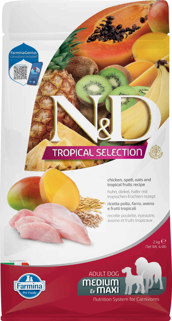 Farmina Nd Pienso Perro Tropical Selection Med Maxi Pollo 2Kg