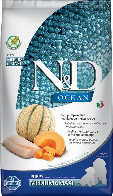 Farmina Nd Perro Ocean Cachorro Bacalao Pumpkin Medium Maxi 2,5Kg