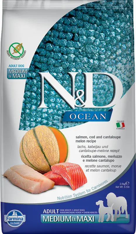 Farmina Nd Perro Ocean Salmon Bacalao Medium Maxi 2,5Kg