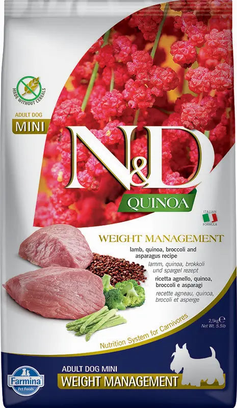 Farmina Nd Perro Quinoa Weight Management Cordero Mini 2,5Kg