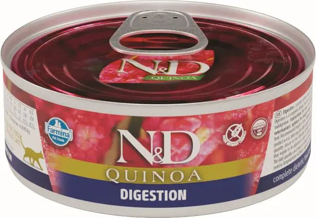 FARMINA ND GATO QUINOA DIGESTION CAJA 24X80GR