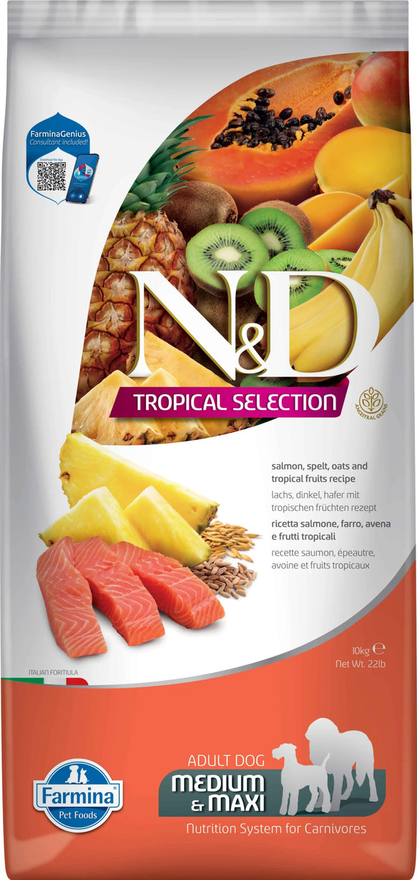Farmina Nd Pienso Perro Tropical Selection Med Maxi Salmon 10Kg