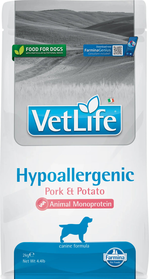 Farmina Pienso Vet Life Perro Hipoalergénico Cerdo Adulto 2Kg