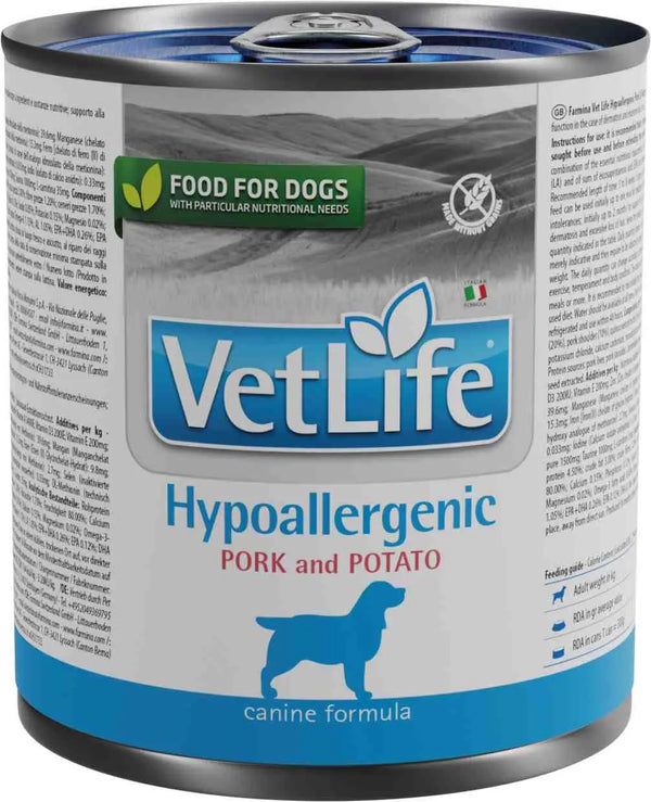 Farmina Pienso Vet Life Perro Hipoalergénico Cerdo Caja 6X300Gr