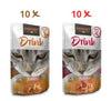 Leonardo Gato Drink 20X40Gr Pack 10 Pato 10 Ternera