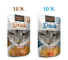 Leonardo Gato Drink 20X40Gr Pack 10 Pato 10 Salmón