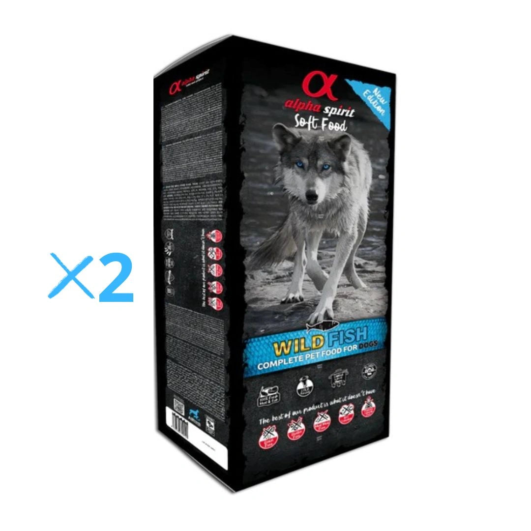 ALPHA SPIRIT CANINE ADULT PESCADO SEMIHUMEDO 2X9KG
