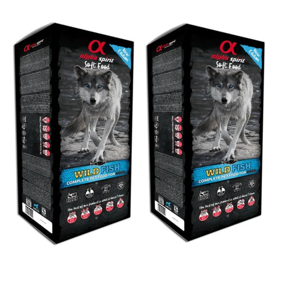 Alpha Spirit Perro Adulto Pescado Semihumedo 2X9Kg