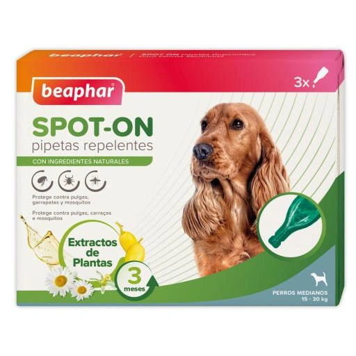 Beaphar Pipetas Repelentes Perro Mediano – 3 X 2Ml