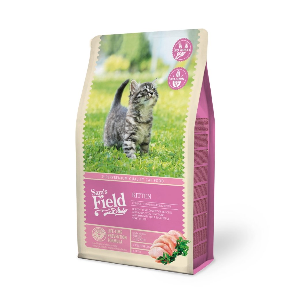 Sam’s Field Gato Pollo Kitten Gatitos 2,5Kg