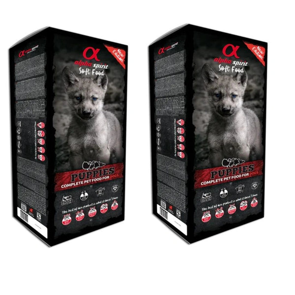 Alpha Spirit Perro Cachorro Semihumedo Caja 2X9Kg