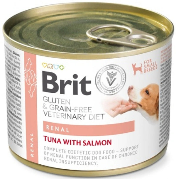 Brit Comida Humeda Perro Veterinario Dietaa Gf Renal Lata 6X200Gr