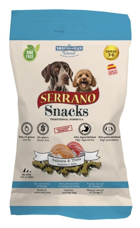Mediterranean Natural Serrano Snacks Perro 12x100Gr Pollo
