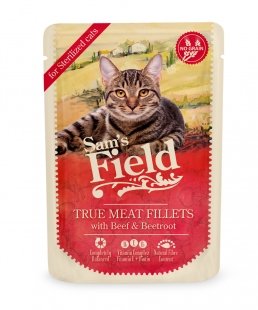 Sam’s Field Gato Pouch Filetes De Pescado Blanco 24x85Gr