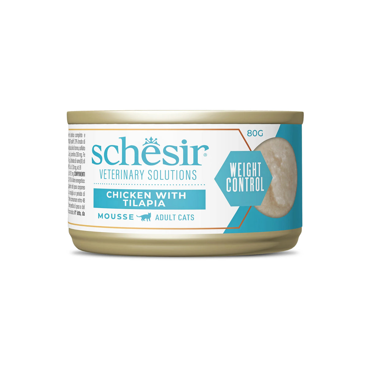 SCHESIR DIETA GATO WEIGHT CONTROL MOUSSE DE POLLO 8X80GR