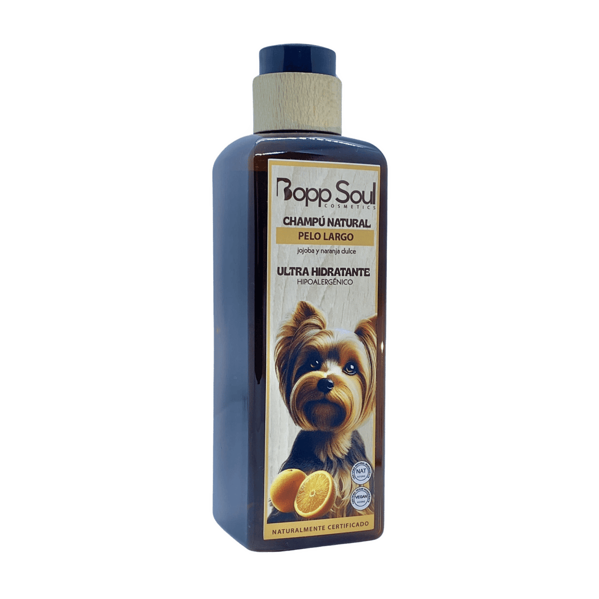 BOOP SOUL CHAMPÚ PELO LARGO JOJOBA Y NARANJA DULCE ULTRA HIDRATANTE HIPOALERGÉNICO 300ML